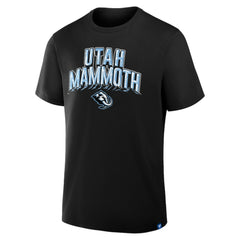 NHL Black Utah Mammoth Profile Male Adult Big & Tall Short Sleeve T-Shirt