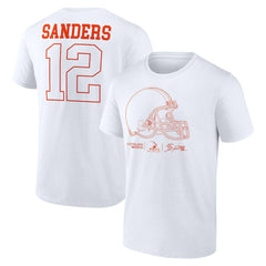 Shedeur Sanders Outline Player T-Shirt - Cleveland Browns