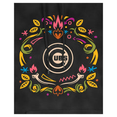 MLB Chicago Cubs New Era Women's Día de Muertos Mineral Wash Hoodie Sweatshirt