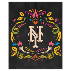 MLB New York Mets New Era Women's Día de Muertos Mineral Wash Hoodie Sweatshirt
