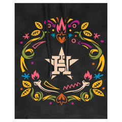 MLB Houston Astros New Era Women's Día de Muertos Mineral Wash Hoodie Sweatshirt