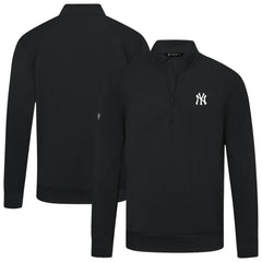 MLB New York Yankees Levelwear Upright Insignia Tri-Blend Quarter-Zip Pullover