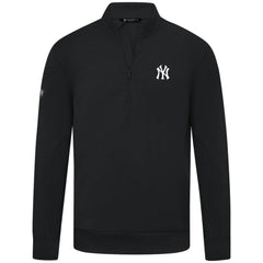 MLB New York Yankees Levelwear Upright Insignia Tri-Blend Quarter-Zip Pullover