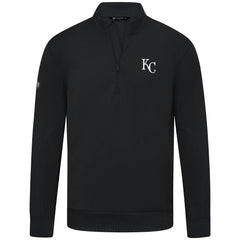 MLB Kansas City Royals Levelwear Upright Insignia Tri-Blend Quarter-Zip Pullover