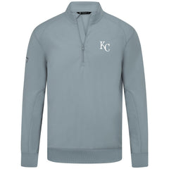 MLB Kansas City Royals Levelwear Upright Insignia Tri-Blend Quarter-Zip Pullover