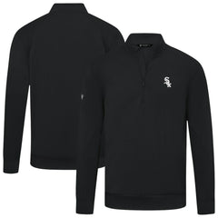 MLB Chicago White Sox Levelwear Upright Insignia Tri-Blend Quarter-Zip Pullover