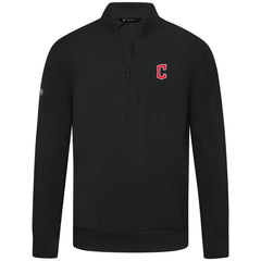 MLB Cleveland Guardians Levelwear Upright Insignia Tri-Blend Quarter-Zip Pullover