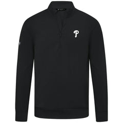 MLB Philadelphia Phillies Levelwear Upright Insignia Tri-Blend Quarter-Zip Pullover