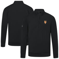 MLB New York Mets Levelwear Upright Insignia Tri-Blend Quarter-Zip Pullover