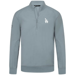 MLB Los Angeles Dodgers Levelwear Upright Insignia Tri-Blend Quarter-Zip Pullover