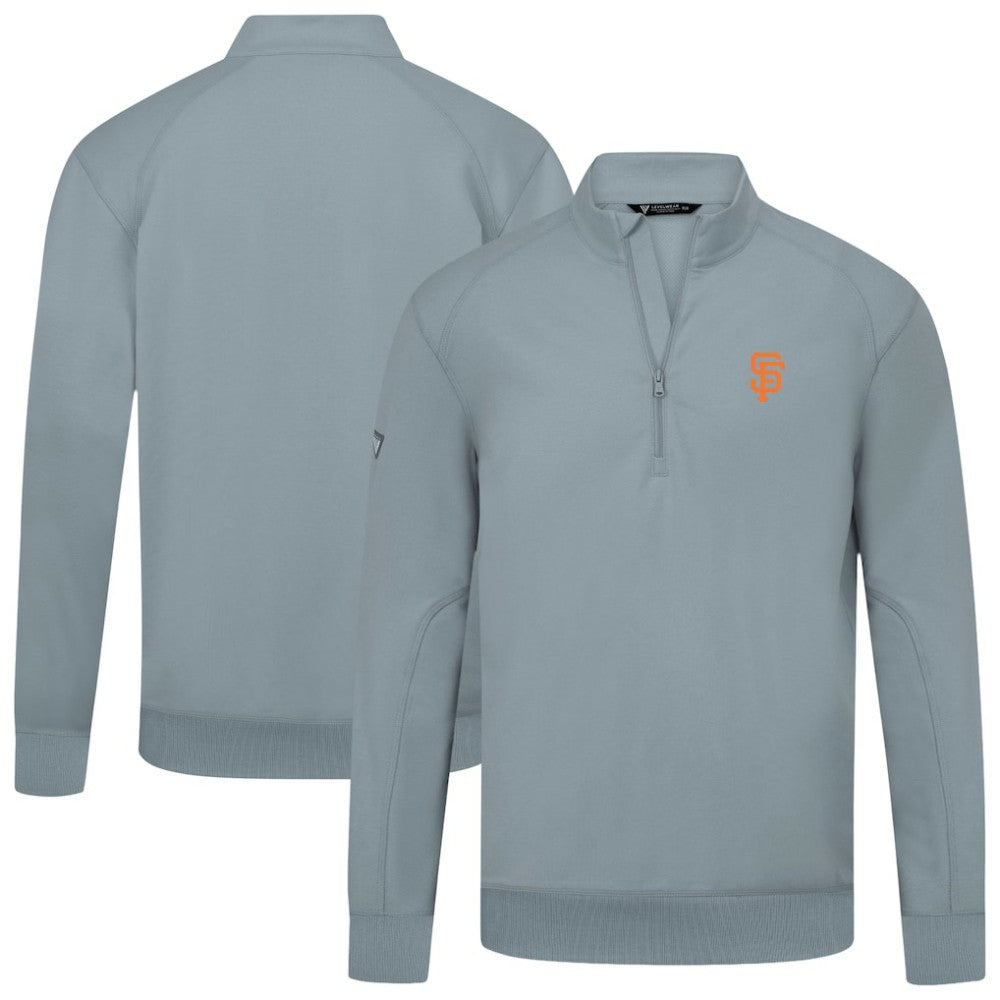 MLB San Francisco Giants Levelwear Upright Insignia Tri-Blend Quarter-Zip Pullover