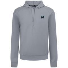 MLB Miami Marlins Levelwear Technic Insignia Quarter-Zip Hoodie