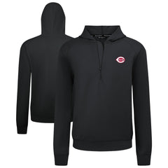 MLB Cincinnati Reds Levelwear Technic Insignia Quarter-Zip Hoodie
