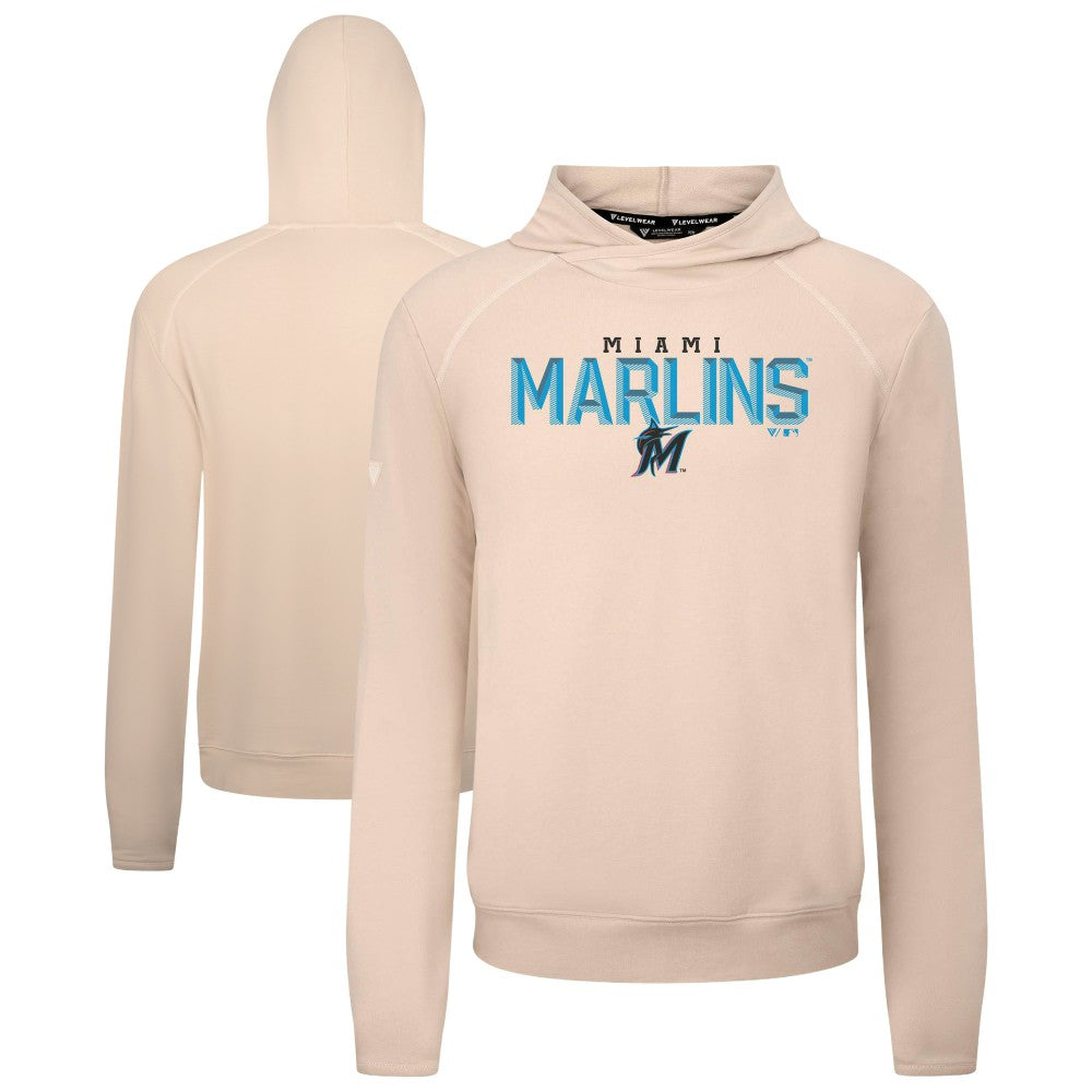 MLB Miami Marlins Levelwear Mandate Carve Tri-Blend Hoodie