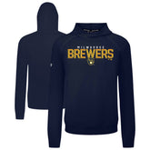 MLB Milwaukee Brewers Levelwear Mandate Carve Tri-Blend Hoodie