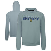 MLB Milwaukee Brewers Levelwear Mandate Carve Tri-Blend Hoodie