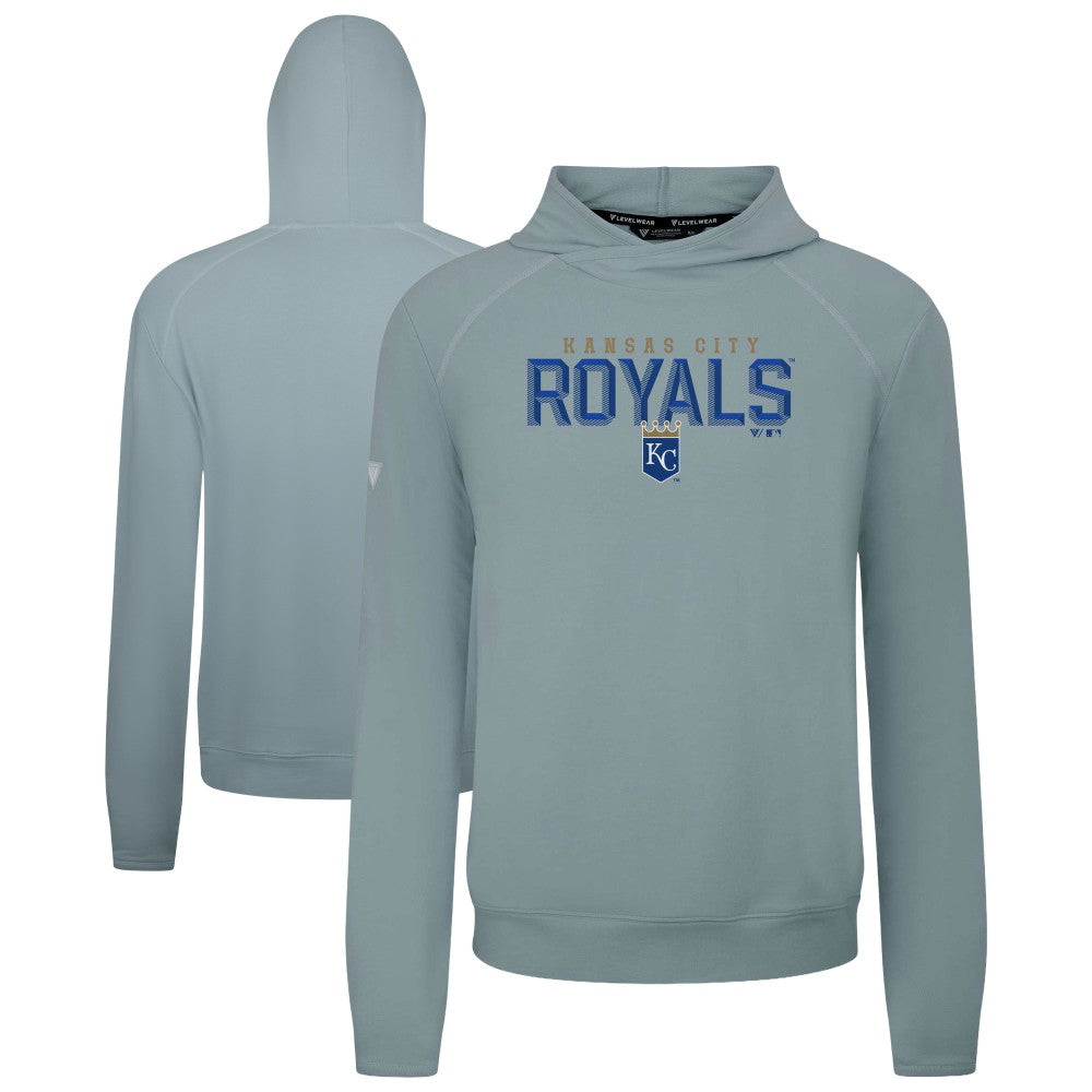 MLB Kansas City Royals Levelwear Mandate Carve Tri-Blend Hoodie