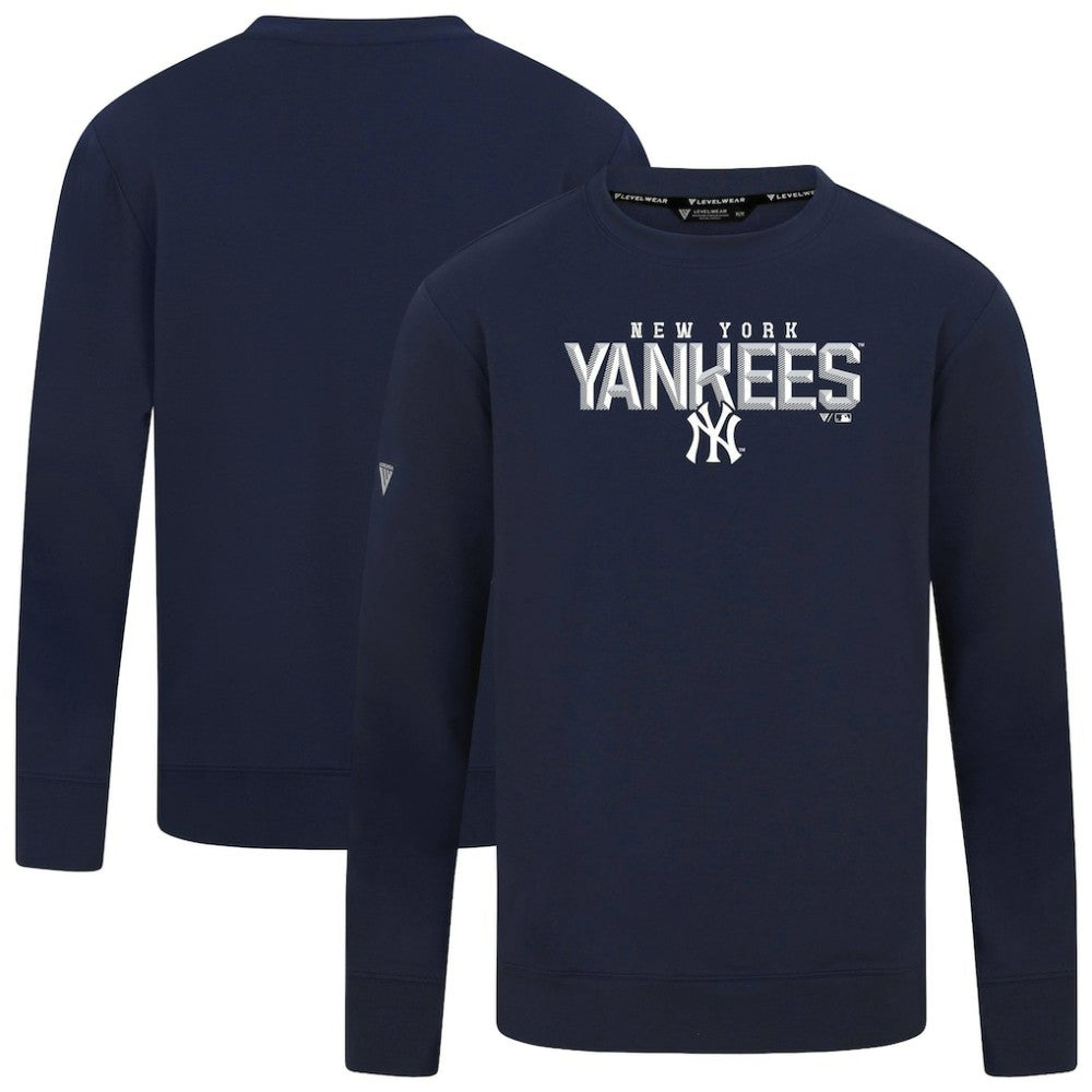 MLB New York Yankees Levelwear Mandate Carve Tri-Blend Sweatshirt