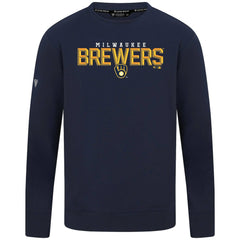 MLB Milwaukee Brewers Levelwear Mandate Carve Tri-Blend Sweatshirt