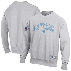 NHL Gray New York Rangers Champion Reverse Weave Fleece Sweatshirt