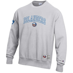 NHL Gray New York Islanders Champion Reverse Weave Fleece Sweatshirt