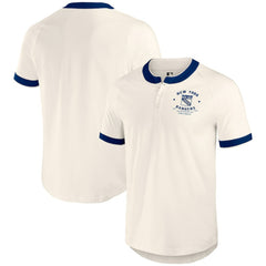 NHL Cream New York Rangers Darius Rucker Collection by Fanatics Fanatics Fest Henley Raglan T-Shirt