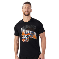 NHL Black New York Islanders MSX by Michael Strahan Festive T-Shirt