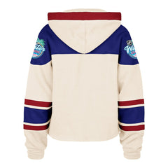 NHL Cream New York Rangers '47 Women's 2026 NHL Winter Classic Cropped Superior Lacer Hoodie