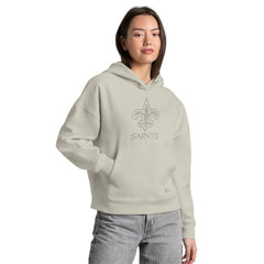 Starter Women's Rhinestone Relaxed Hoodie - New Orleans Saints