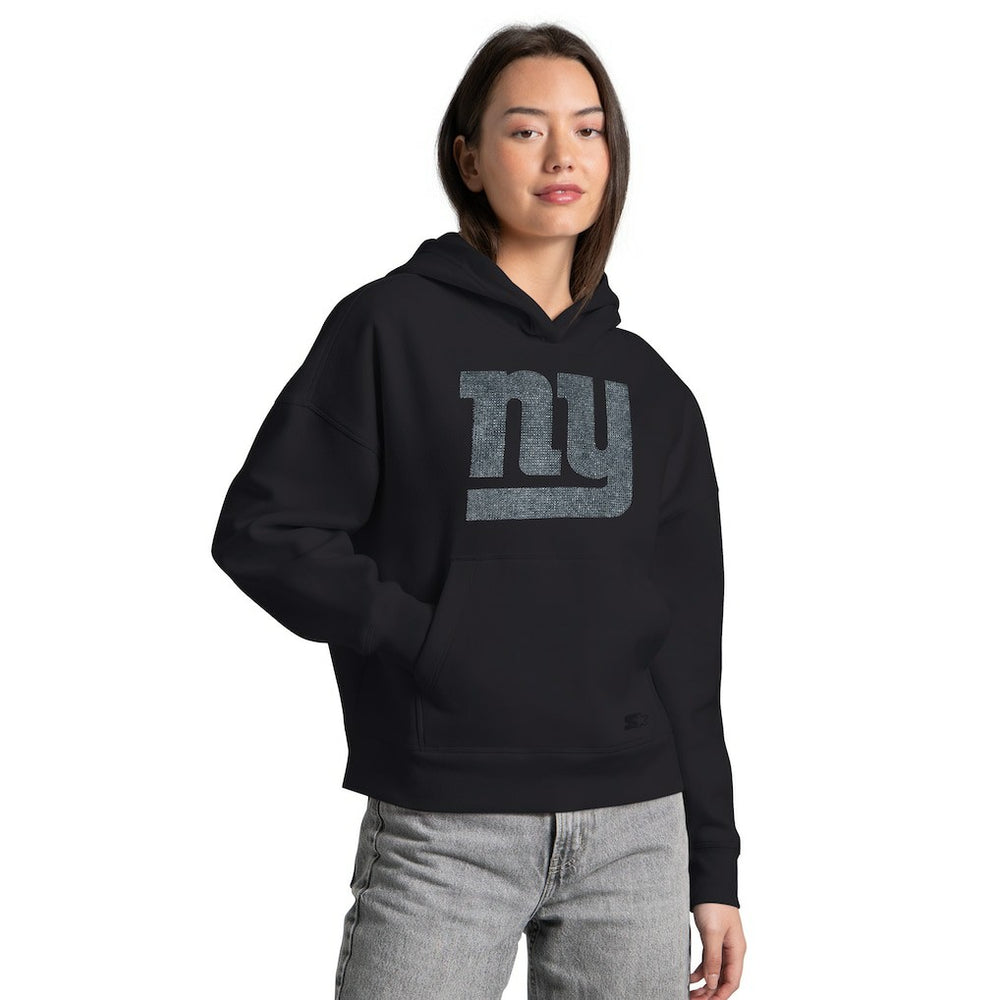 Starter Women's Rhinestone Relaxed Hoodie - New York Giants