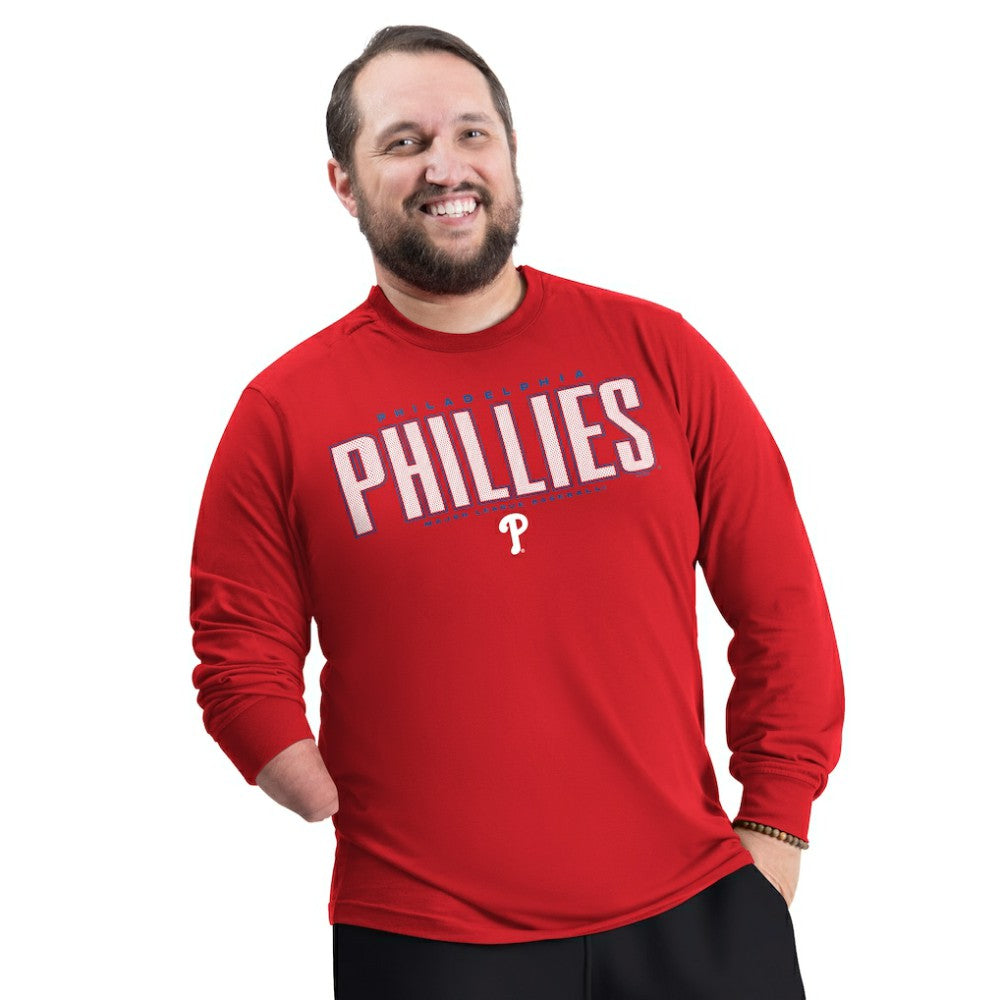 MLB Philadelphia Phillies G-III Sports by Carl Banks Adaptive Long Sleeve T-Shirt
