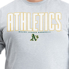 MLB Athletics G-III Sports by Carl Banks Adaptive Long Sleeve T-Shirt
