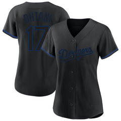MLB Shohei Ohtani Los Angeles Dodgers Profile Women's Plus Size Player Name & Number Fashion Jersey
