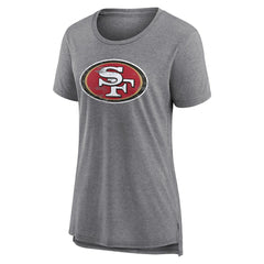 Women's Heritage Custom Name & Number Tri-Blend T-Shirt - San Francisco 49ers