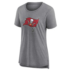 Women's Heritage Custom Name & Number Tri-Blend T-Shirt - Tampa Bay Buccaneers