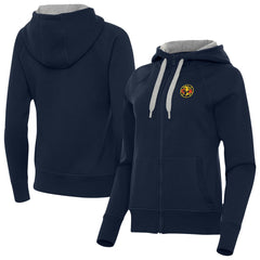 Club America Antigua Women's Takeover Full-Zip Hoodie - Navy
