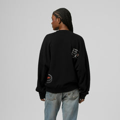 NHL Black Philadelphia Flyers Mitchell & Ness Women's Vintage Crewneck Sweatshirt