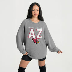 Gameday Couture Women's Oversized Pure Motion Corded Sweatshirt - Arizona Cardinals