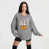 Gameday Couture Women's Oversized Pure Motion Corded Sweatshirt - Washington Commanders