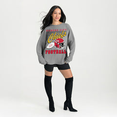 Gameday Couture Women's Oversized Sweet Victory Corded Sweatshirt - Kansas City Chiefs