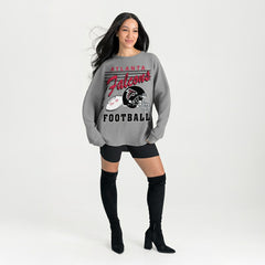 Gameday Couture Women's Oversized Sweet Victory Corded Sweatshirt - Atlanta Falcons