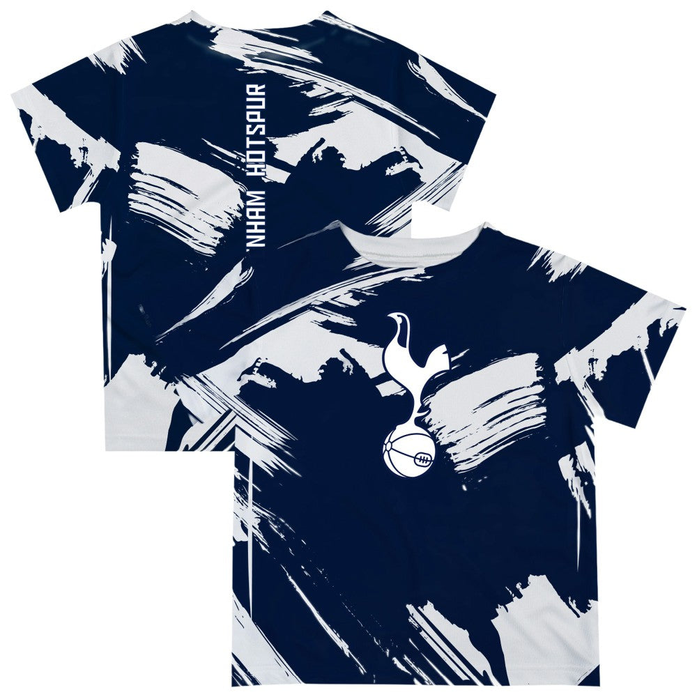 Tottenham Hotspur Vive La Fete Youth Paint Brush T-Shirt - Navy