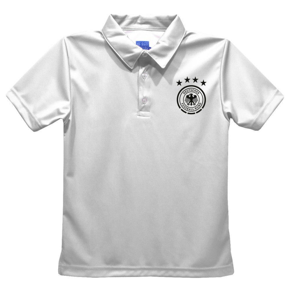 Germany National Team Vive La Fete Youth Solid Polo - White