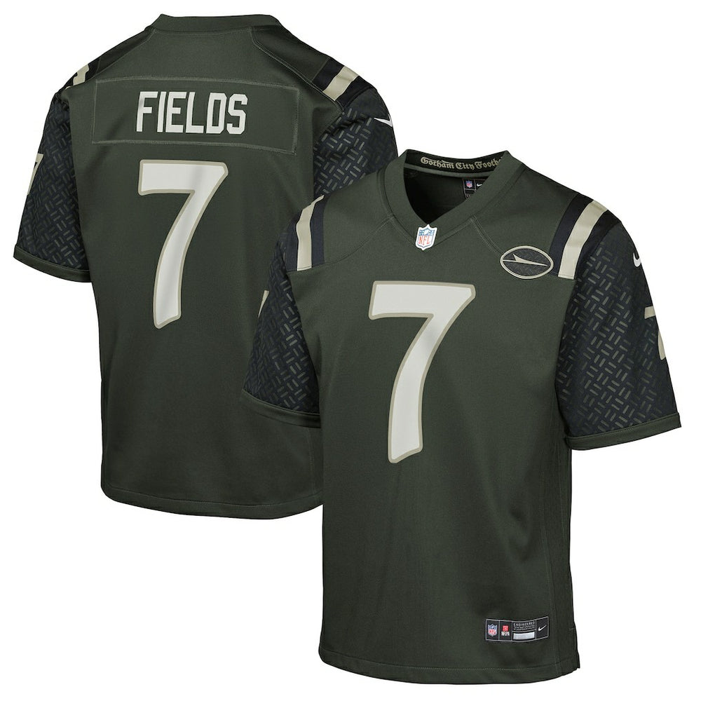Justin Fields Youth 2025 Rivalries Collection Game Jersey - New York Jets