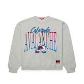 NHL Heather Gray Colorado Avalanche Mitchell & Ness Women's Hockey Night Sweatshirt