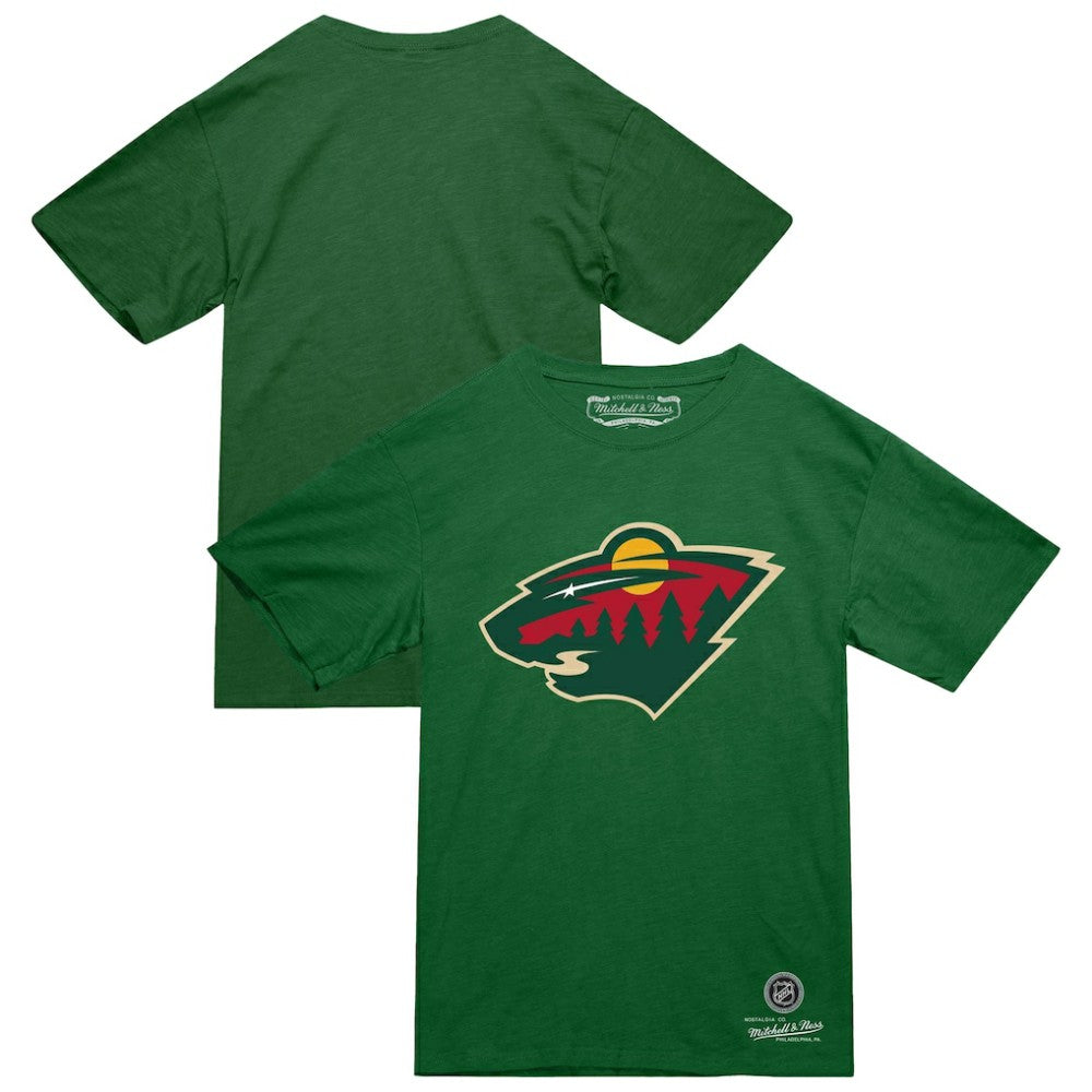 NHL Green Minnesota Wild Mitchell & Ness Heritage T-Shirt