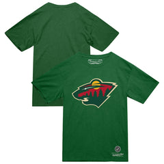 NHL Green Minnesota Wild Mitchell & Ness Heritage T-Shirt