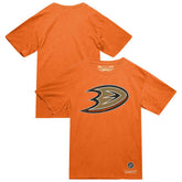 NHL Orange Anaheim Ducks Mitchell & Ness Heritage T-Shirt