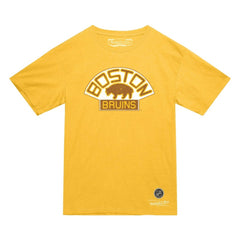 NHL Gold Boston Bruins Mitchell & Ness Heritage T-Shirt