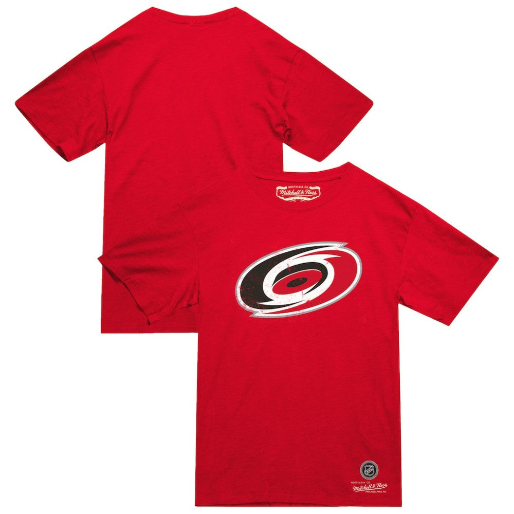 NHL Red Carolina Hurricanes Mitchell & Ness Heritage T-Shirt